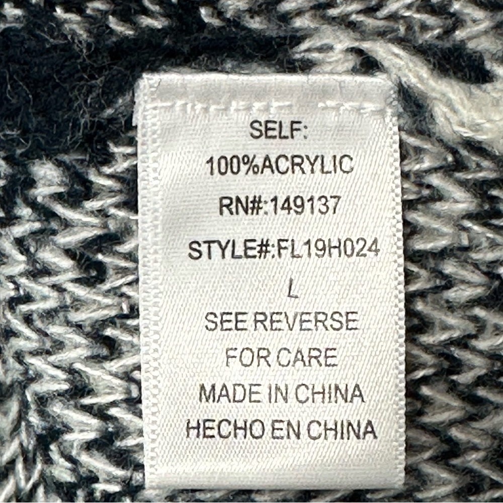 FAVLUX Sweater Argyle Diamond Blue peach cream Long Sleeve Crew Ribbed L… - Picture 7 of 11